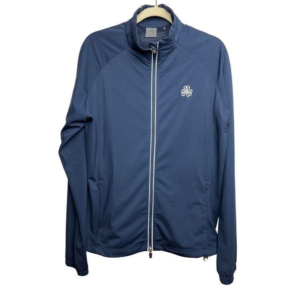 Kate Lord Navy Zip Jacket Women's Sz. L - Picture 1 of 5